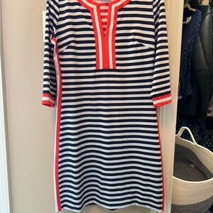 Gretchen Scott Designs Red and White Striped Top